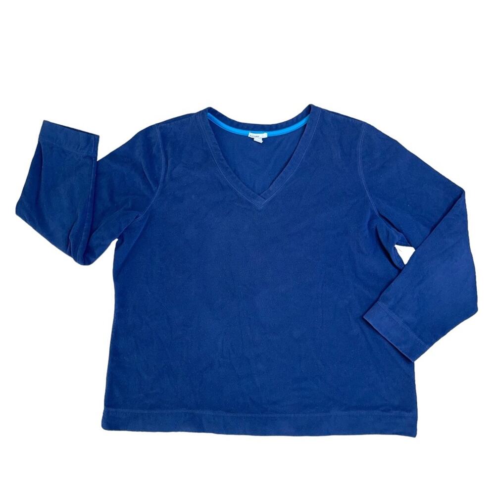 OLD NAVY Blue V-Neck Long Sleeve Loungewear Sweatshirt Women’s Size XXL